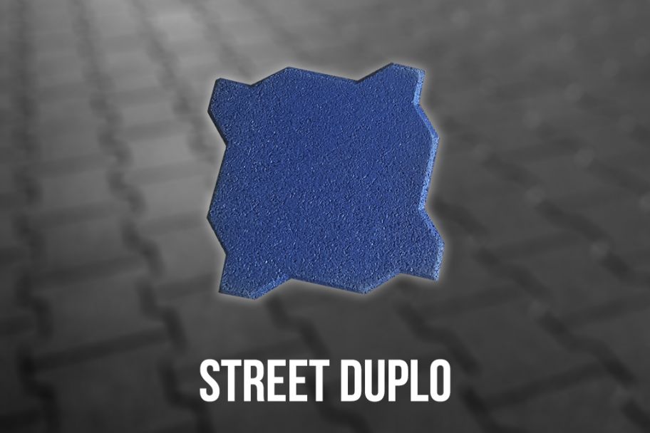 Piso de Borracha Street Duplo